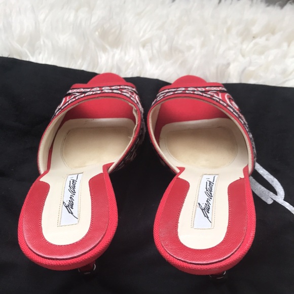 Brian Atwood Mule Sandal Heels - Picture 7 of 8